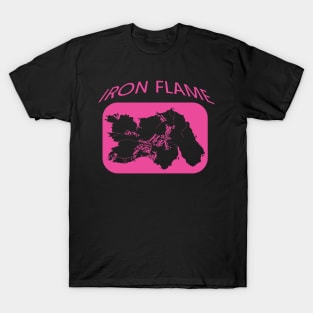 Iron Flame Map Pink T-Shirt